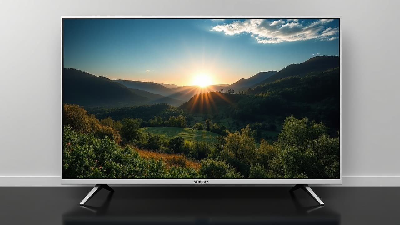 A vibrant image showcasing the enhanced colors and contrast of HDR content on a television