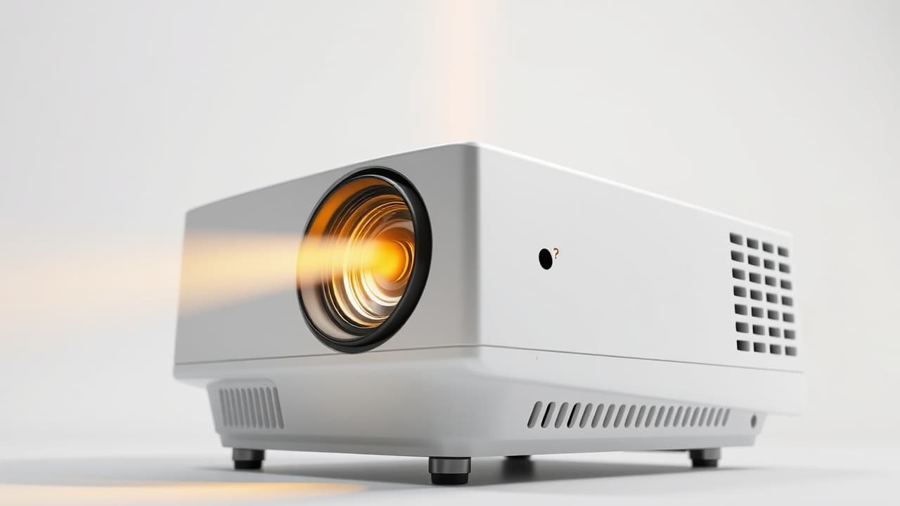 Diagram showing the lifespan comparison between different projector light sources: LED, Laser, and traditional lamp