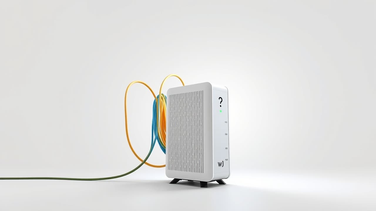 A modem connected to various internet service provider logos, illustrating compatibility