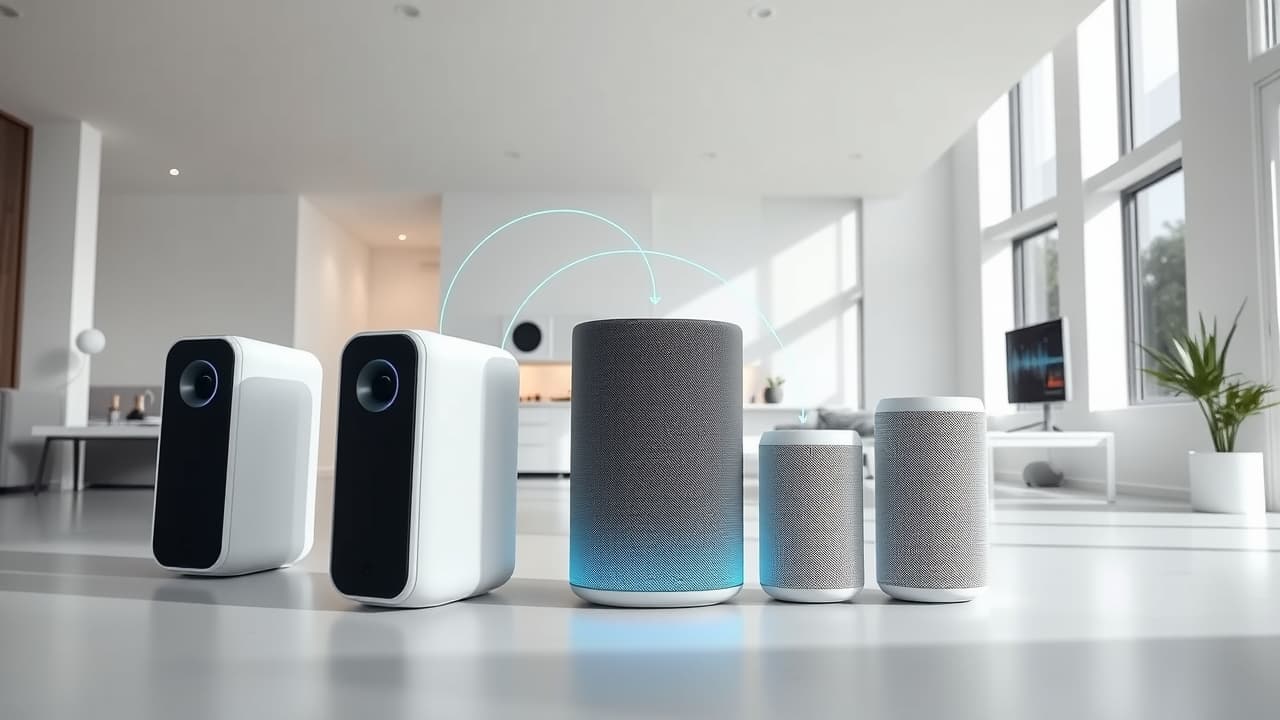 Two distinct groups of speaker icons, representing closed and open multiroom audio ecosystems