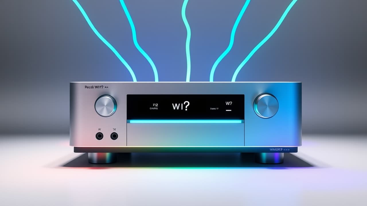 Icons representing various high-resolution audio formats like FLAC, WAV, DSD, and ALAC, with a DAC chip graphic