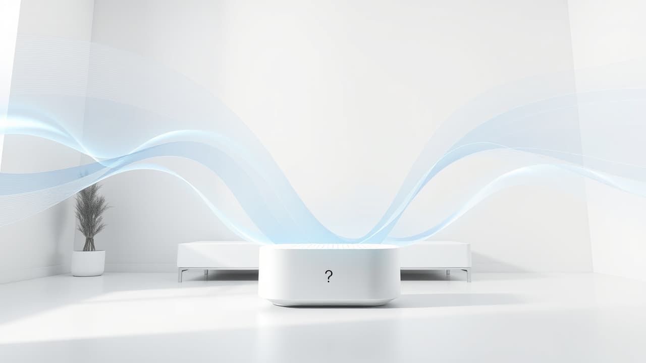 Sound waves emanating from a speaker, representing immersive audio quality