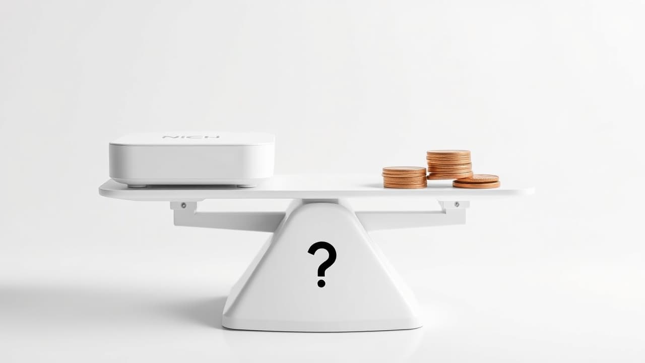 Comparison of streaming device prices on a digital display, highlighting value for money