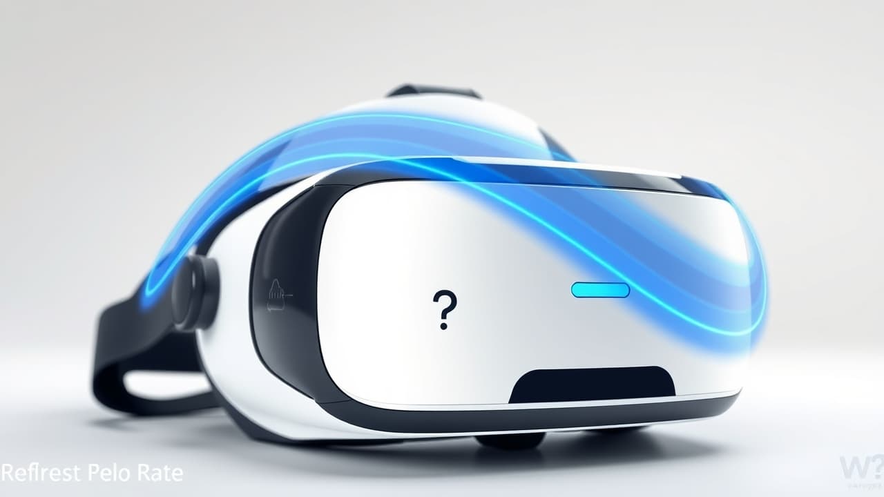 Diagram illustrating smooth motion with high refresh rate versus choppy motion with low refresh rate in VR