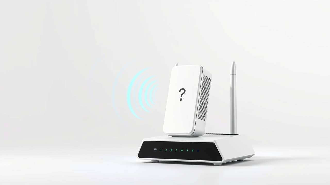 Stable Wi-Fi signal waves radiating from an extender, symbolizing consistent connection