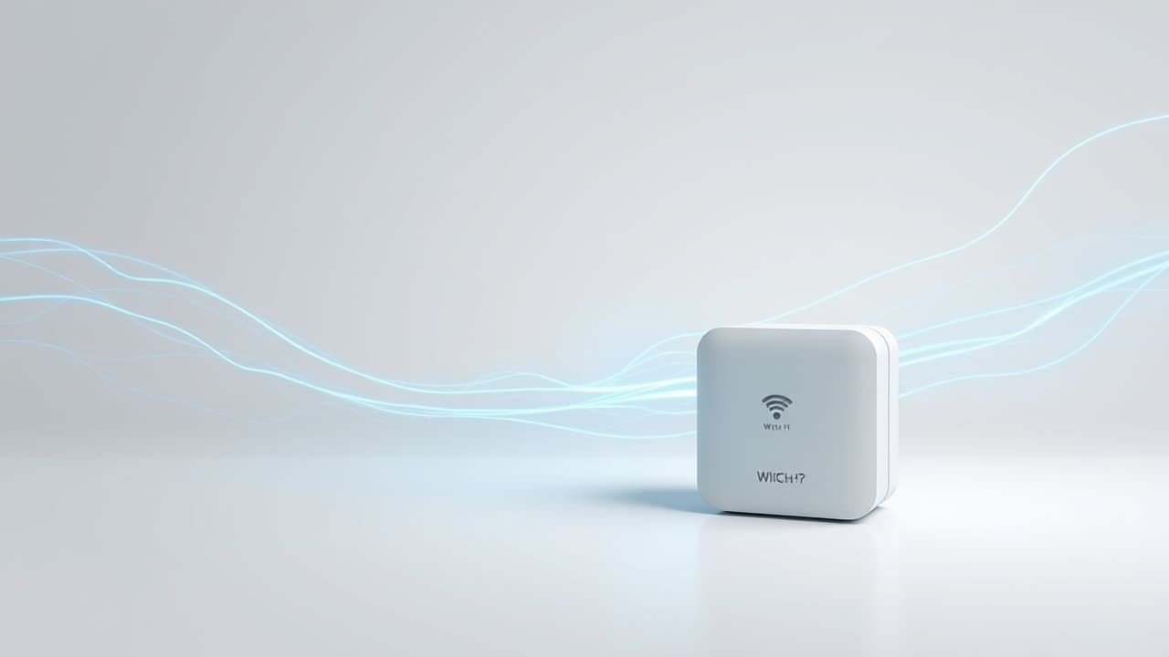 A graphic showing high-speed data transfer rates with multiple devices connected to a mesh Wi-Fi network